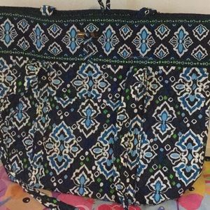 Vera tote in ink blue